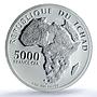 Chad 5000 francs Hugo Chavez Revolutionary Communism PR 69 PCGS silver coin 2023