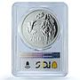 Colombia 750 pesos Hummingbird KM-265 Wildlife Fauna MS 68 PCGS silver coin 1978