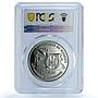 Djibouti 100 francs Independence KM-39 Egalite MS 65 PCGS CuNi coin 2002
