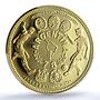 Guinea Equatorial 10000 ekuele Football Cup Argentina PR 63 PCGS gold coin 1978