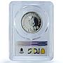 Guinea Equatorial 10000 ekuele Football Cup Argentina PR68 PCGS silver coin 1978