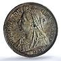 Great Britain 1/2 crown Queen Victoria KM-782 S-3938 MS 62 PCGS silver coin 1897