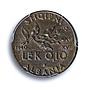 Albania Italian 0.10 lek Victor Emmanuel III KM-28 MS 63 PCGS AlBronze coin 1940