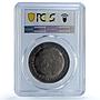 Germany Weimar Zeppelin Eckener Flight Kaiser-510 SP 64 PCGS silver medal 1929