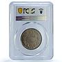 Bulgaria 10 leva Boris III KM-40b Khan Krum Horseman MS64 PCGS NiSteel coin 1943