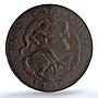 Catalonia Spain 10 centimos Catalanist Union Cal-133 AU 58 PCGS copper coin 1900