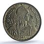 Indochina French 1 piastre Union KM-32 Lec-320 Marianne MS61 PCGS CuNi coin 1947
