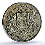 Latvia 2 lati Republic KM-8 Schon-8 Arms AU 58 PCGS silver coin 1925