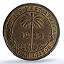 West Africa British 2 shillings George VI KM-24 MS 62 PCGS NiBrass coin 1942 KN