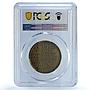 Germany Weimar Inflation 1 November MS 63 PCGS brass medal 1923