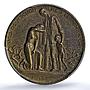 Germany Weimar Inflation 1 November MS 63 PCGS brass medal 1923