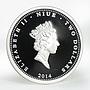 Niue 2 dollars Angels of St. Petersburg colored silver coin 2014