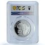 Zaire Congo Dem. 500 zaires Gorilla KM-21 Monkey PR 68 PCGS silver coin 1996