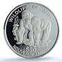 Zaire Congo Dem. 500 zaires Gorilla KM-21 Monkey PR 68 PCGS silver coin 1996