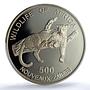 Zaire Congo Dem. 500 zaires Leopard KM-20 Cat PR 69 PCGS silver coin 1996