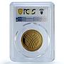 Malaysia 1 ringgit Palm Oil Industry KM-229 Anniversary PR69 PCGS CuAl coin 2017