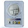 Romania 10 lei Postage Stamps KM-230 Bull Head PR 68 PCGS silver coin 2008