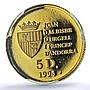 Andorra 5 diners Red Squirrel KM-111 Wildlife Fauna PR 67 PCGS gold coin 1994