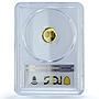Andorra 5 diners Chamois KM-117 Wildlife Fauna Goat PR 68 PCGS gold coin 1996