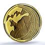 Andorra 5 diners Chamois KM-117 Wildlife Fauna Goat PR 68 PCGS gold coin 1996