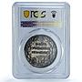 Germany Weimar Bremen Flight PREUSS Kaiser-939 Plane MS62 PCGS silver medal 1928