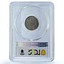 Bulgaria 1 lev Boris III Poissy Mint KM-37 MS 63 PCGS CuNi coin 1925