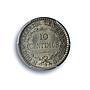 Costa Rica 10 centimos First Republic KM-146 MS 65 PCGS silver coin 1914