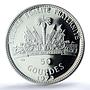 Haiti 50 gourdes Woman with Shell Mark Left KM-104.1 PR 69 PCGS silver coin 1973