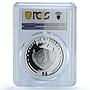 Palau 5 dollars Statue Liberty USA KM-290 Wonders PR 69 PCGS silver coin 2010