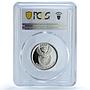 South Africa 5 cents White Rhinoceros KM-355 Fauna PR 69 PCGS silver coin 2003