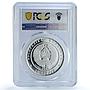 Belarus 20 roubles Lynx KM-186 Protection Fauna Cat PR69 PCGS silver coin 2008