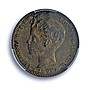 Spain 1 peseta Alfonso XIII KM-706 Calico-44 MS 64 PCGS silver coin 1900 SM V
