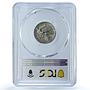 Italy 20 centesimi Victor Emmanuel III KM-44 MS 64 PCGS nickel coin 1910
