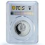 Transnistria 100 roubles Gedroits KM-38 Science Plants PL 69 PCGS Ag coin 2002