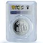 Malaysia 10 ringgit Thomas Uber Badminton Cup Sports PR 67 PCGS silver coin 2000