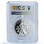 Belize 1 dollar Elizabeth II KM-95a Macaw Bird PR70 PCGS silver coin 1984