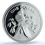 Belize 1 dollar Elizabeth II KM-95a Macaw Bird PR70 PCGS silver coin 1984