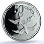 Belize 50 cents Elizabeth II KM-94a Frigatebird PR 70 PCGS silver coin 1984