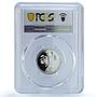 Belize 25 cents Elizabeth II KM-93a Motmot Bird PR 70 PCGS silver coin 1984