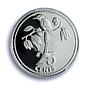 Belize 25 cents Elizabeth II KM-93a Motmot Bird PR 70 PCGS silver coin 1984