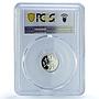 Belize 10 cents Elizabeth II KM-92a Hermit Bird PR 69 PCGS silver coin 1984