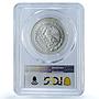 Mexico 1/2 onza Libertad Angel of Independence KM-612 MS69 PCGS silver coin 1996