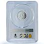 Mexico 1/10 onza Libertad Angel Independence KM-610 PR 69 PCGS silver coin 2001