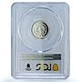 Mexico 1/10 onza Libertad Angel Independence KM-610 PR 67 PCGS silver coin 1996