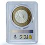 Mexico 50 pesos Nino Nine Heroes KM-571 History MS 65 PCGS bimetal coin 1995