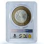 Mexico 50 pesos Nino Nine Heroes KM-571 History MS 67 PCGS bimetal coin 1995