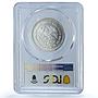 Mexico 1/2 onza Libertad Angel of Independence KM-545 MS67 PCGS silver coin 1993