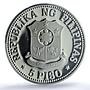 Philippines 5 piso Marcos New Society KM-210.2 PR 70 PCGS nickel coin 1980