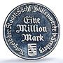 Germany Weimar Frieberg 1000000 mark Funck-635.1 MS 63 PCGS aluminum coin 1923