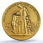 Germany Weimar Inflation 1 November MS 63 PCGS brass medal 1923